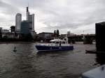 Ein Polizei Boot in Frankfurt am Main am 09.07.11