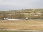 Gterschiff  Insula  unterwegs auf dem Neckar bei Lauffen(Neckar). Das Bild entstand am 09.03.2011.