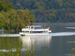 Ausflugsschiff Friedrich Harkort auf dem Harkortsee, Wetter/Ruhr, 12.10.2014.