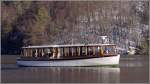 Das Elektroboot BERCHTESGADEN der Knigssee-Flotte bei der Anfahrt auf die Anlegestelle St. Bartholom. 18.01.2012