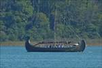 Wikingerschiff „FREYA“ gesehen am 16.09.2018 auf dem Chiemsee.