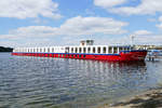 Die MS 'FREDERIC CHOPIN' von nicko-cruises auf dem Tegeler See, Berlin Reinickendorf, Greenwichpromenade im Juli 2018.
