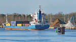 VANQUISH (IMO: 9116199) am 05.02.2020 auf der Trave bei Lübeck unweit Lehmannkai 1