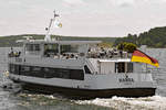 Fahrgastschiff HANSA am 15.06.2020 auf der Trave bei Lübeck-Travemünde