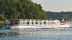 Fahrgastschiff HERTHA QUANDT (Quandt-Linie) am 9.9.2021 auf der Trave unweit Dummersdorfer Ufer