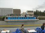 Hotelschiff auf der Spree nahe der Oberbaumbrcke (im ehemaligen Grenzgebiet), Aufnahme 29.