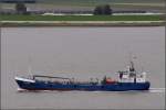 Die 1982 gebaute SIRIUS (IMO 8124503) am 29.09.2008 Weser aufwrts fahrend. Sie ist 58 m lang, 10 m breit und hat eine GT von 676. Heimathafen ist Cuxhaven.