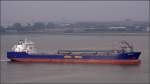 Die im April 2009 fertiggestellte BULKNES (IMO 9384370) am 28.06.2009 Weser abwrts fahrend. Dieser selbstentladende Massengutfrachter ist 175 m lang, 26 m breit und hat eine GT von 20234. Heimathafen ist St. John's (Antigua and Barbuda).
