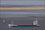 Die 2007 gebaute LEONIE (IMO 9331361) am 10.03.2008 Weser aufwrts fahrend. Sie ist 90 m lang, 13 m breit und hat eine GT von 2528. Sie fhrt unter der Flagge der Niederlande. 