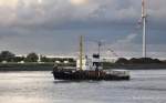 Goliath, Schlepper - Museumsschiff am 28.08.2010 auf der Weser vor Bremerhaven.