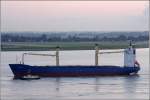 Die 1998 gebaute BENGUELA (IMO 9161209) am 11.06.2011 Weser aufwrts fahrend. Sie ist 153 m lang, 34 m breit, hat eine GT von 13.066 und eine DWT von 20.501 t. Heimathafen ist Limassal (Zypern). Frhere Namen: NILEDUTCH BENGUELA, RIO GRANDE, FRIEDRICH OLDENDORFF, CIELO DEL PERU