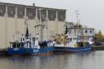 Fischereifahrzeuge im Braker Binnenhafen (23.10.2012)