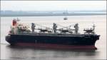 Die 2008 gebaute ANDALUCIA (IMO 9370745) kommt am 27.07.2012 die Weser herunter. Dieser Holzschnitzeltransporter ist 200 m lang, 32 m breit, hat eine GT von 39.895 und eine DWT von 49.527 t. Die ANDULUCIA fhrt unter der Flagge von Panama.