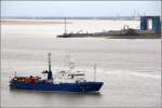 Die 1987 gebaute AKADEMIK LAZAREV (IMO 8408985) hat heute nach mehrmonatigem Aufenthalt Bremerhaven verlassen. Sie ist 82 m lang, 15 m breit, hat eine GT von 2.833 und eine DWT von 1.319 t. 56 Personen finden auf diesem Forschungsschiff Platz. Heimathafen ist Murmansk (Russland). Hier nimmt sie nach Verlassen des Fischereihafens Kurs auf die Nordsee und dann weiter Richtung Kirkenes. 27.04.2013