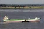 Die 2008 gebaute CFL PROMISE (IMO 9371816) fhrt am 25.08.2013 die Weser abwrts. Sie ist 118 m lang, 13 m breit, hat eine GT von 4.106 und eine DWT von 6.500 t. Heimathafen ist Groningen (Niederlande). Der Schlepper BLEXEN ist lngsseits gegangen.