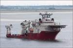 Die 2007 gebaute BOA SUB C (IMO 9275153) fährt am 29.05.2014 Weser abwärts. Dieser multifunktionale Offshore-Versorger ist 139 m lang, 31 m breit, hat eine GT/BRZ von 16.562 und eine DWT von 12.036 t. Heimathafen ist Valletta (Malta). Früherer Name: BOA DEEP CII.