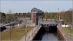 Blick zum Unterwasser der Bremer Weserschleusen. 21.04.2015