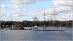 Die Pastorengate an der Weser im Bremer Werderland. 23.03.2016