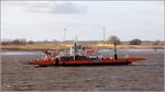Die Autofähre KLEINENSIEL (ENI 04804090) bedient die Fährstrecke zwischen Sandstedt und Brake-Golzburg. Sie ist 54 m lang, 11,5 m breit, hat eine Tonnage von 120 t und kann bis zu 200 Personen transportieren. 23.03.2016
