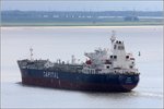 Die 2015 gebaute AMOR (IMO 9700471) fährt am 28.07.2016 Weser aufwärts. Dieser Tanker ist 183 m lang und 32 m breit, hat eine GT/BRZ von 29.770 und eine DWT von 50.072 t. Heimathafen ist Monrovia (Liberia).