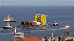 Schiffsverkehr auf der Weser Höhe Bremerhaven am 28.07.2016 gegen 8:30 Uhr.