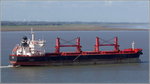 Die 2012 gebaute ARKADIA (IMO 9590797) kommt am 26.09.2016 die Weser herunter. Dieser Bulker ist 197 m lang und 332,6 m breit, die GT/BRZ beträgt 33.958 und die DWT 56.348 t. Heimathafen ist Helsinki (Finnland).