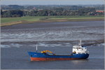 Die 1979 gebaute HAVFRAKT (IMO 7716490) fährt am 18.09.2016 Höhe Bremerhaven weseraufwärts. Sie ist 65,82 m lang und 10,71 m breit, hat eine GT/BRZ von 1.094 und eine DWT von 1.519 t. Heimathafen ist Runavik (Färöer). Frühere Namen: TROM, ARKLOW GLEN, FORTUNA.