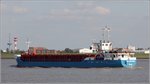 Die 1991 gebaute ERIC HAMMANN (IMO 9011985) fährt am 27.09.2016 weserabwärts. Sie ist 55,20 m lang und 11,65 m breit, hat eine GT von 1.156 und eine DWT von 1.323 t. Heimathafen ist Rostock.