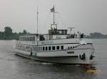 Die Oceana von der Reederei Hal ver in Bremen-Vegesack auf der Fahrt nach Bremerhaven. Sie kommt hier aus Bremen.