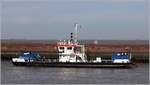 Das Wasserinjektionsgerät HOL BLANK (ENI 04805640) ist 39,6 m lang und 10,5 m breit. Heimathafen ist Bremerhaven. 25.04.2019
