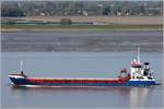 Die 2008 gebaute RONJA (IMO 9434046) fährt Höhe Bremerhaven weseraufwärts. Sie ist 89,95 m lang und 15,25 m breit, hat eine GT/BRZ von 2.979 und eine DWT von 4.500 t. Heimathafen ist Limassol (Zypern). Frühere Namen: OZCAN ATASOY, UNIVOYAGER. 08.05.2020