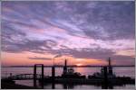 Abendstimmung an der Weser in Bremerhaven. 27.12.2008