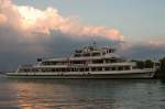 MS Mnchen liegt abends im Konstanzer Hafen (28.06.2009)