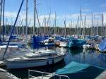 einer passt noch rein - der Seglerhafen in Kressbronn am Bodensee,  Aug.2010