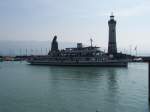 Das Motorschiff SCHWABEN im Hafen von Lindau am 9.9.2009.