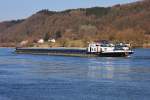GMS  Tauber  (04701430) aus Würzburg auf Bergfahrt bei Vilshofen/Donau. 24.02.2014