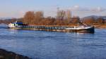 GMS  Levana  (04804330) aus Kamenz/D auf Talfahrt bei Niederalteich/Donau. 28.02.2014