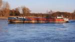 GMS  Athos  (02313083) aus Giurgiu/RO auf Bergfahrt bei Niederalteich/Donau. 28.02.2014