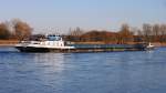 GMS  Levana  (04804330) aus Kamenz/D auf Talfahrt bei Niederalteich/Donau. 28.02.2014