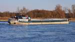 GMS  Martina  (04025900) aus Neustadt-Erlach/D auf Talfahrt bei Niederalteich. 28.02.2014