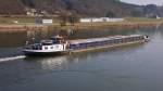GMS  Sophie  (04305240) aus Wardenburg/D auf Talfahrt bei Vilshofen/Donau. 07.03.2014