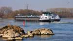 TMS  Till  aus Wertheim/D auf Bergfahrt bei Pleinting/Donau. 10.03.2014