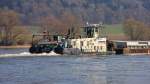 MSS  Muflon 9  (09448013) aus Bratislava/SK mit GSL  DE-16035  (33001228) auf Talfahrt bei Pleinting/Donau. 12.03.2014