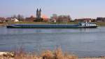 GMS  Lehar  (05117500) aus Dordrecht/NL auf Bergfahrt bei Niederalteich/Donau. 12.03.2014