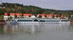 KFGS  Amadeus  (08848003) aus Passau (D) an der Anlagestelle in Passau-Lindau/Donau. 19.09.2014