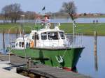  HITZACKER , ex  LIPPE , Baujahr 1956, Werft Schless in Wesel am Rhein, war bis 1989 als Zollboot auf der Elbe im Dienst und steht jetzt über einen Förderverein für Rundfahrten zur Verfügung;