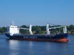 Die Beluga Flirtation schipperte am 14.7 ber die Elbe bei Finkenwerder.