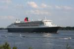 Queen Mary 2, IMO 9241061, Elbe höhe Wedel, 07.08.2009