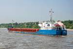 Frachter  Gorky , IMO 8937352, auf der Elbe bei Hamburg - 13.07.2013