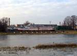 Schiffswerft Dresden-Laubegast,  die Heimatwerft der Schsischen Dampfschifffahrt  29.11.2007  Nach dem Ende der Fahrsaison herrscht hier Hochbetrieb.